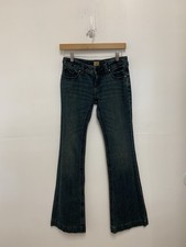 Vintage Free People Low Rise Boot Cut Jeans W...