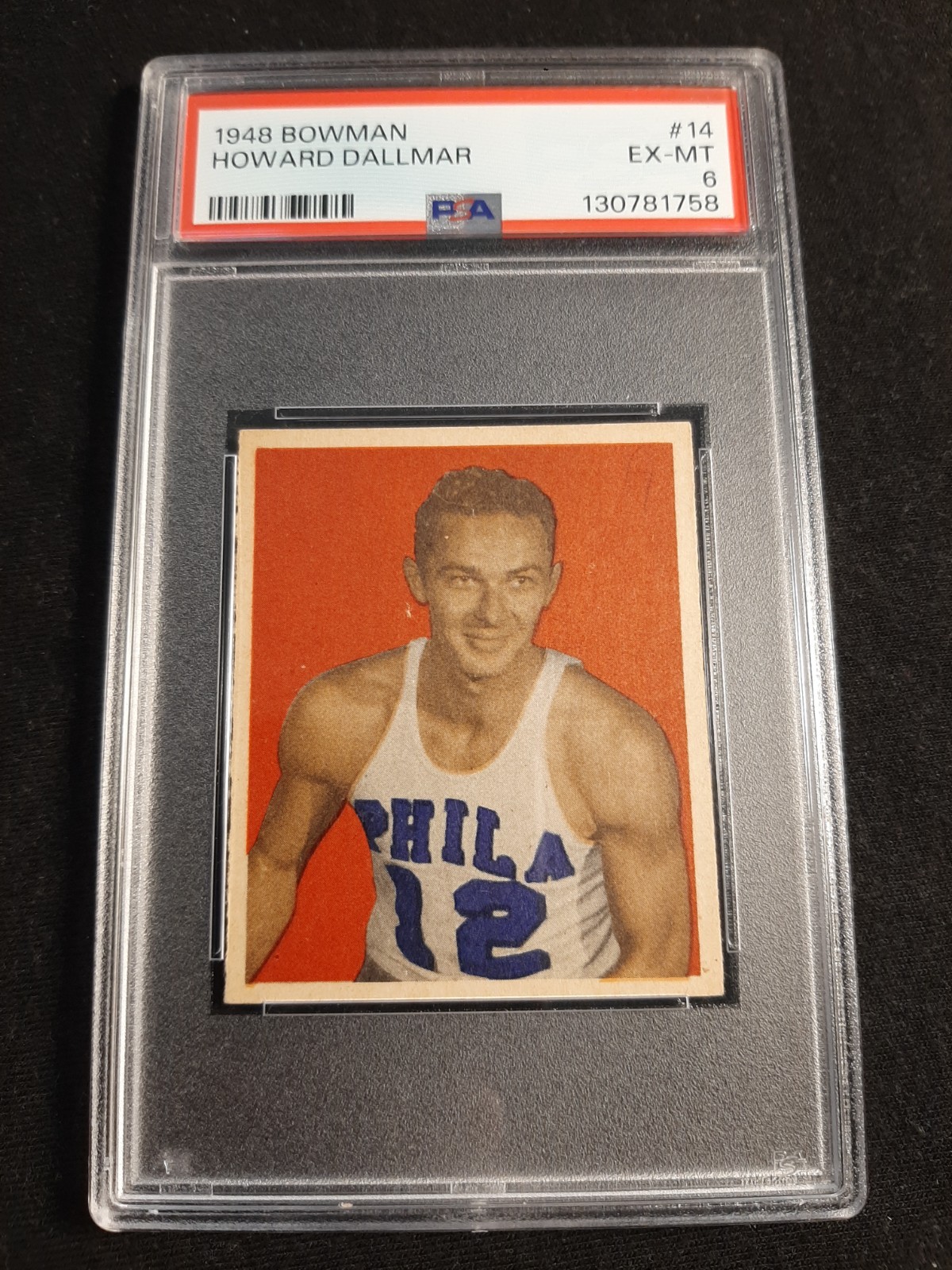 1948 Bowman Howard Dallmar #14 PSA EX-MT 6