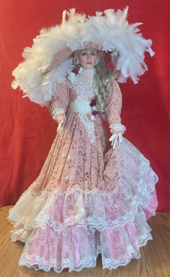 Vintage Rustie ''Charlotte'' Porcelain Doll 36  YR 2000 Limited Edition 478/2000