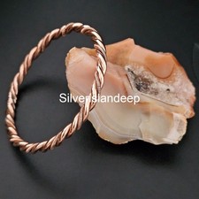 Twisted Solid Copper Arthritis Relief Bracelet, Bangle .