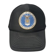 Department Of The Air Force U.S.A Snapback Trucker Hat Black One Size Sun Cap