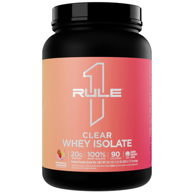 Rule 1 Proteins Clear Whey Isolate - 20G All-Whey Isolate Protein Mix Over 9G