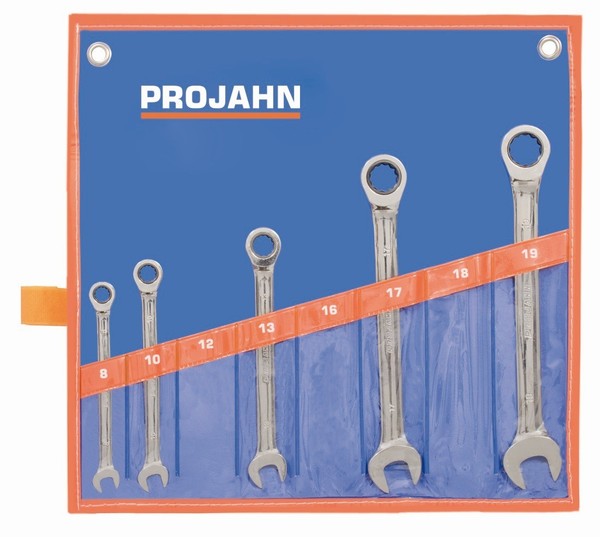 Projahn Geartech RatschenschlüSsel-Set Metrisch Klassik 5-Teilig 8 - 19 Mm-image