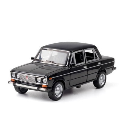 1:24 Lada Retro Alloy Model Car w/Sound, Light & Pull-Back - Christmas Gift