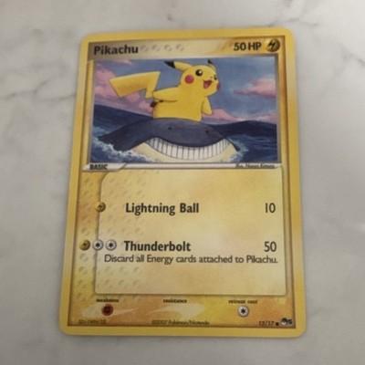 Pokemon TCG Pikachu 12/17 POP Series 5 Promo Non Holo English 2007 50HP