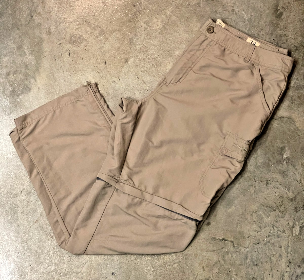 RedHead Convertible Pants Shorts Mens 36x29 Tan Zip Off Hunting Hiking Fishing