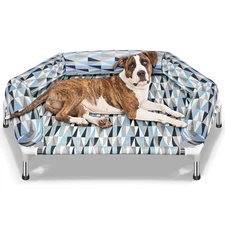 Orthopedic Dog Bed - Beds Bolster Cooling Elevated with Metal Frame Raised Dogs