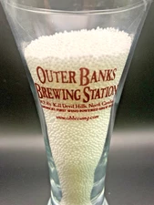 Outer Banks Brewing Station 4 oz Glass, Americas First Wind Powered Brew Pub, NC