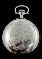 Hamilton 18s 17 J 926 Railroad 118 Train Engraved Fine Condition