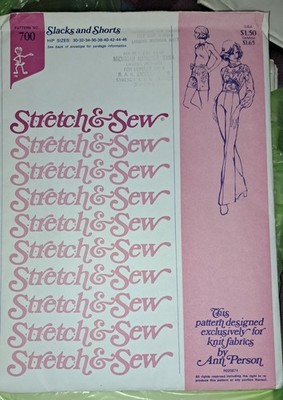 VTG STRETCH & Sewing Pattern #700  Slacks & Shorts  Hip Sizes  30-46 Uncut 