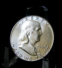 UNC 1960 Franklin Half Dollar BU FBL 50c 90% Silver U.S Coin uncirculated