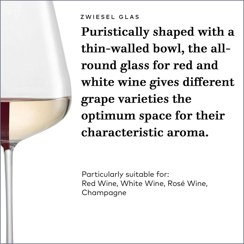 Zwiesel Glas Vervino Allround Glass (Set of 6), Wine Glasses for Red, White a... - Image 3 of 4