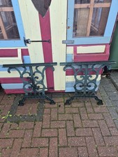 These Vintage Style Cast Iron Table Legs Heavy Duty Furniture Legs Set of 2