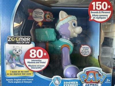 Zoomer Paw Patrol Everest Interactive Electronic Toy 150+ Sounds 80+ Missions