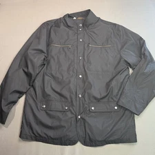 Cutter & Buck XXL Gray Jacket Snap Button Lightweight Outdoor Coat