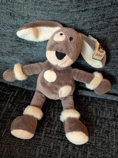 Vintage Jellycat Patchwork Dog plush - 9" WITH TAG! rare find - great condition