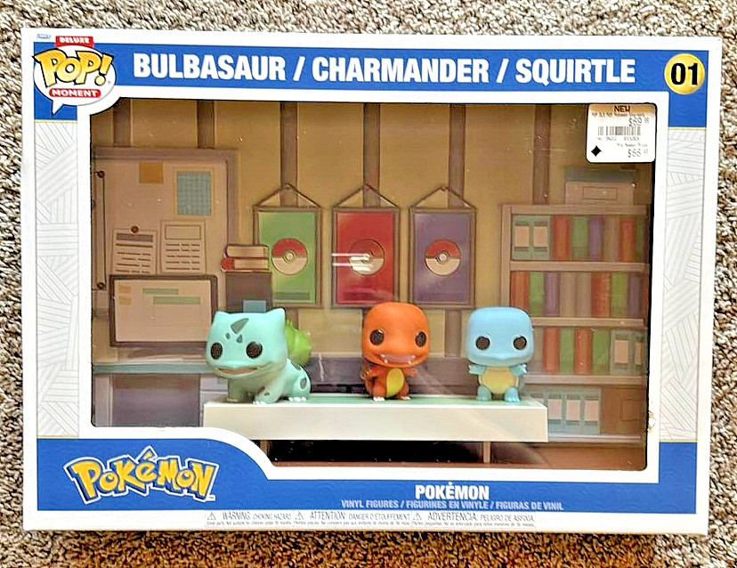Funko Pop Deluxe Moments #01 Pokemon Bulbasaur Charmander Squirtle