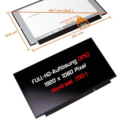 15,6'' LED Display matt passend für Innolux N156HCN-EAA REV. C1 Touch Full-HD