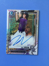 2021 Bowman Chrome #BMA-ZV Zac Veen Mega Box Mojo Auto Rockies 🔥A