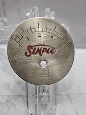 1907 - 1918 Simplex Brass Era Car Fuel Pressure Gauge Mfg Sign Emblem Model 50 1907 - 1918 Simplex Brass Era Car Fuel Pressure Gauge Mfg Sign Emblem Model 50