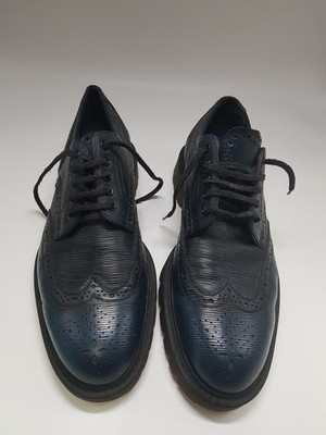 Louis Vuitton Blue Ombrè Epi Leather Brogues Size 7 Derby