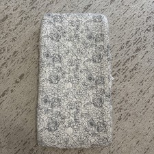 Crate  Barrel Quilted Changing Pad Cover Cotton Nursery Baby Floral Print