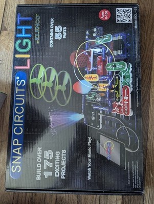 Elenco Snap Circuits LIGHT Electronics Kit SCL-175 Build 175 Projects Ages 8+