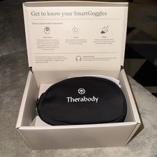 NIB Therabody First Generation Smart Goggles Heated Eye Temple Massager Gray
