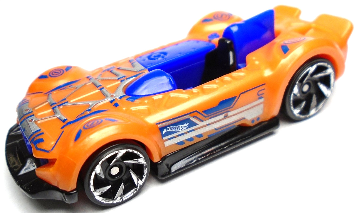2019 HOT WHEELS HW MONTERACER ORANGE 1:64 DIECAST 2 3/4" CAR W/ PURPLE & SILVER