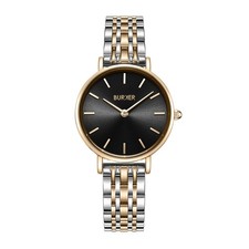 Burker RPBGSS Ruby Petite, Damen-Armbanduhr, Schwarz/Gold/Silber