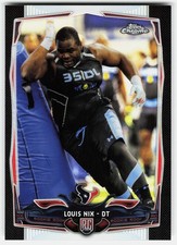 2014 Topps Chrome Black Refractors Louis Nix Rookie #153 Texans RC,/299