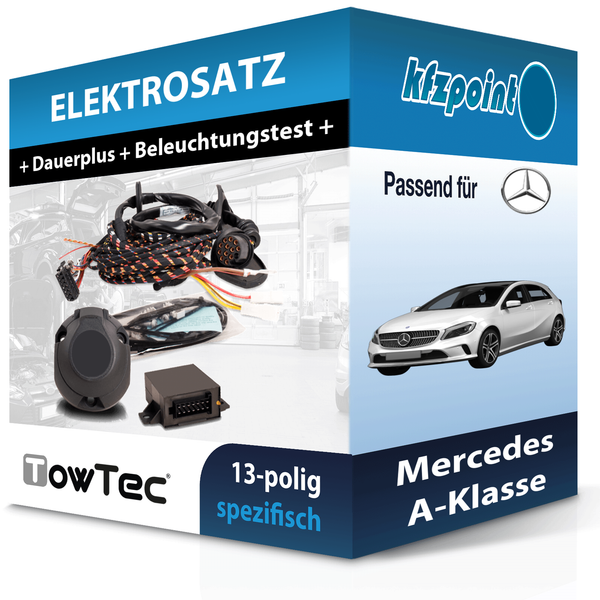 Towtec E-Satz 13Polig Fahrzeugspezifisch Passend für Mercedes A-Klasse-image