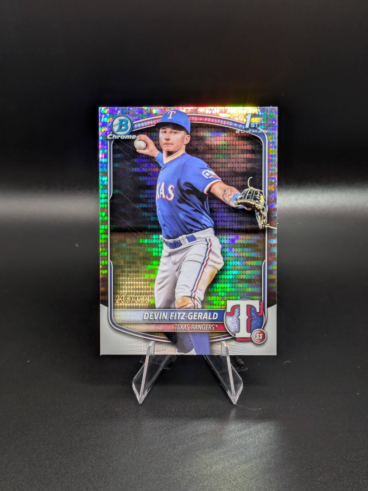 2025 Bowman Chrome #BCP-158 Devin Fitz-Gerald Prospects Pulsar #/399