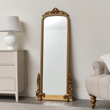 This Large Tall Arch Antique Gold Ornate Mirror - 150cm x 60cm