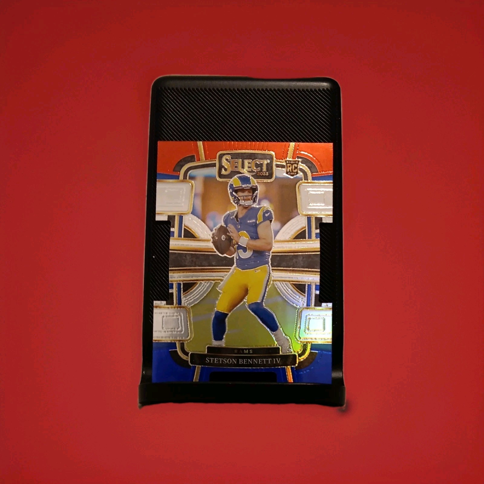 2023 Panini Select - Concourse Stetson Bennett #55 Red & Blue Prizm Die-Cut (RC)