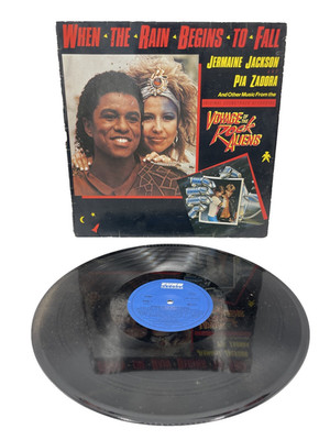 Jermaine Jackson Pia Zadora When the rain begins to fall Soundtrack  LP