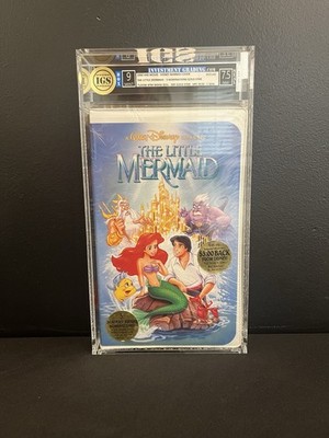 Disney Band Cover IGS 9-7.5 The Little Mermaid 3 Nominations Gld Stkr VHS Movie