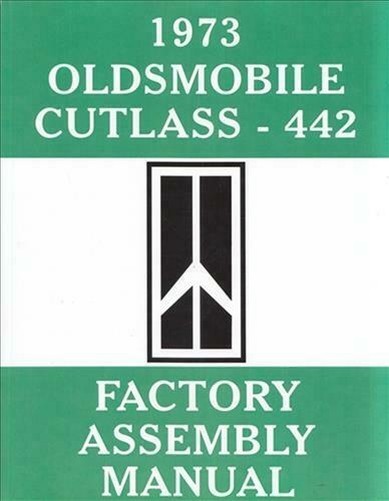 1973 Oldsmobile Cutlass Bound Fabrik Montagehandbuch 442 Supreme-image