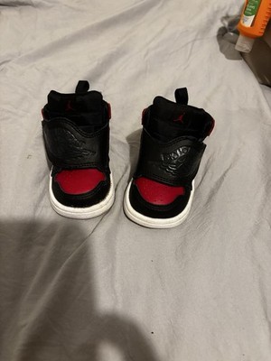 Nike Jordan Sky Jordan 1 TD   Bred Toe  Toddlers