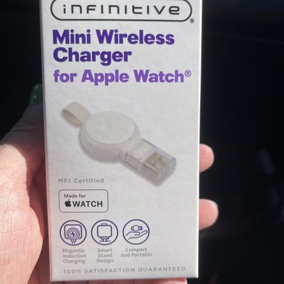 Infinitive Mini Wireless Charger for Apple Watch - White
