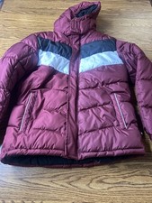CB Sports Jacket Youth 18 Red Blue Navy Hooded Puffer Insulated Warm Winter Coat