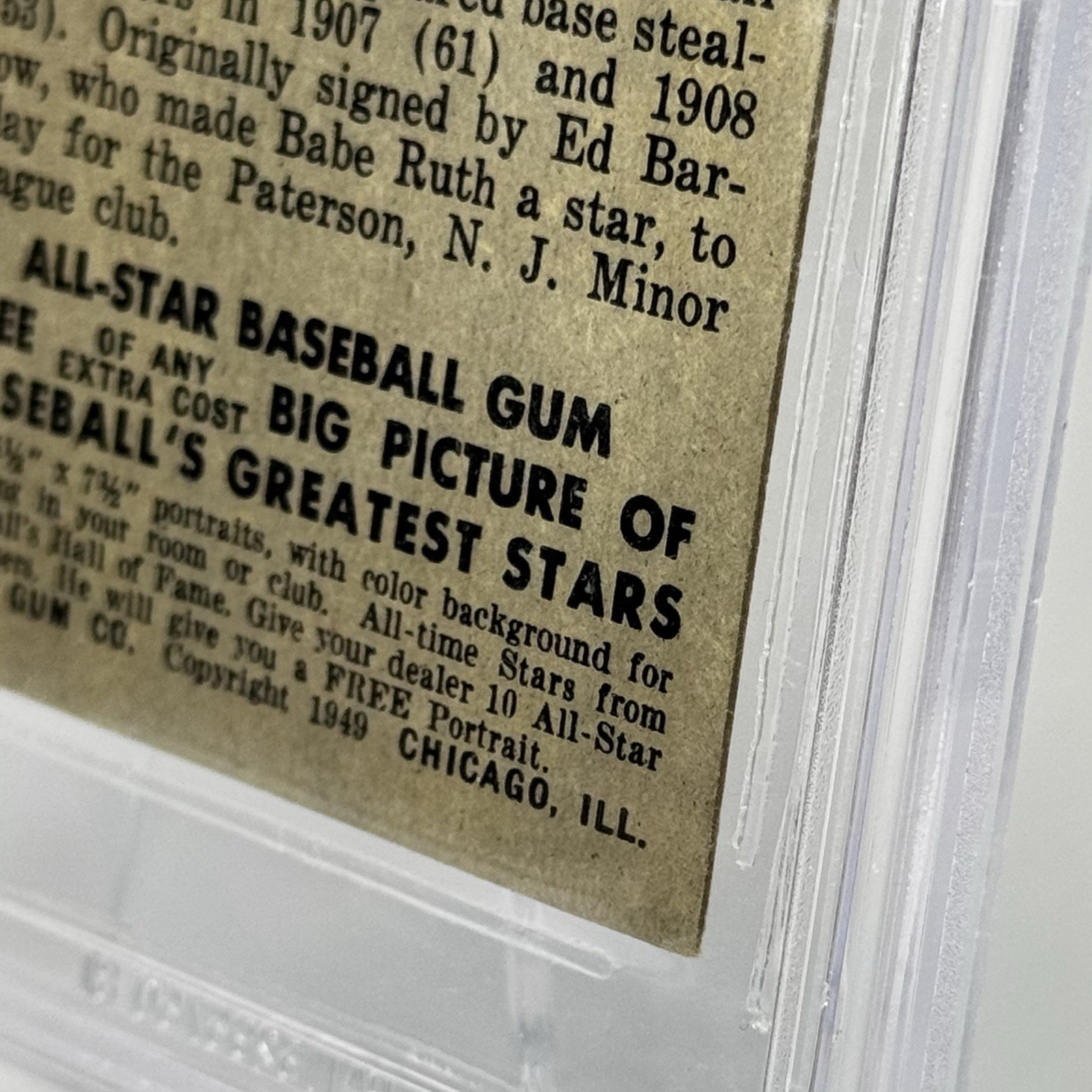 1948-49 Leaf Baseball JOHN HONUS WAGNER #70 Beckett BVG 6 HOF view 11