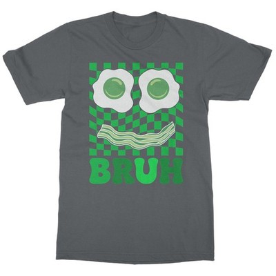 Bruh Funny Breakfast Face - St Patricks Day Humor Unisex T-Shirt