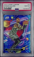 2023 Cosmic Chrome Blue Moon Refractor /99 Damian Lillard #41 PSA 10 GEM MT 8d2
