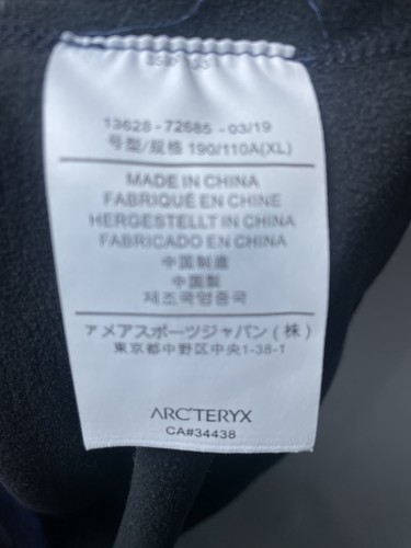 Arcteryx Shirt Mens XL Grey Hiking Lightweight Ski Polartec 1/4 Zip Quarter - Picture 8 of 8