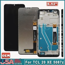 OEM 6.52" LCD Display Touch Screen Digitizer Glass /Frame For TCL 20 XE 5G 5087z