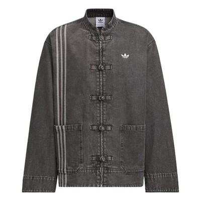 Adidas Originals CNY Year of Snake Denim Jacket Unisex Denim Black JY8275