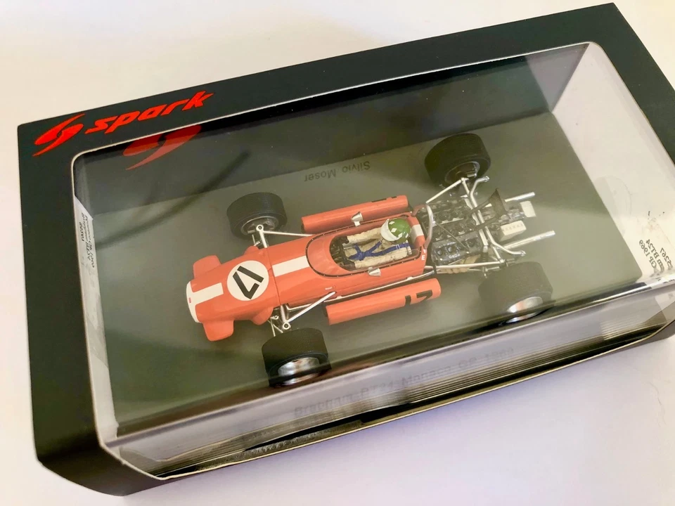 F1 Spark S5267 1/43 Brabham BT24 N°17 S.Moser Monaco GP 1969, Used, As New - Immagine 3 di 4