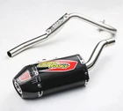 Full System Exhaust Muffer Racing Pipe Black Ti-6 For Honda CRF 110 CRF110F