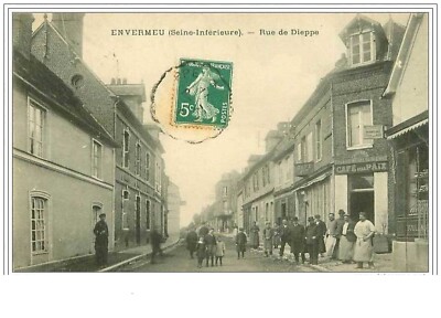 76. Envermeu. Rue De Dieppe. Café De La Paix